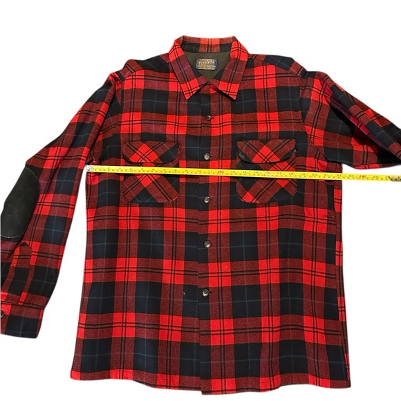 Vintage 1970’s Pendleton 100% Wool Plaid Men's Shirt - Picture 8 of 13